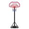 White-Red-Black Adjustable Basketball Hoop 28in Backboard Outdoor